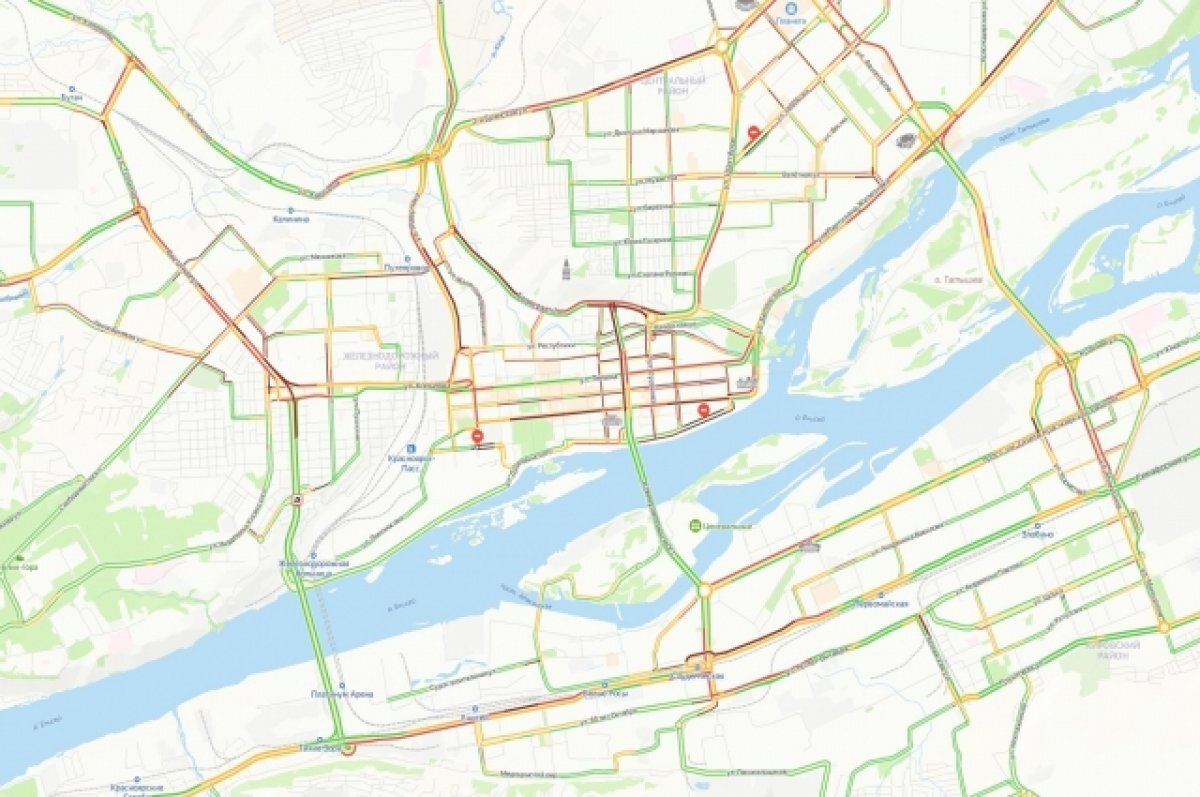 Пробки Красноярск сейчас. Красноярск 2023. Районы Красноярска на левом берегу.