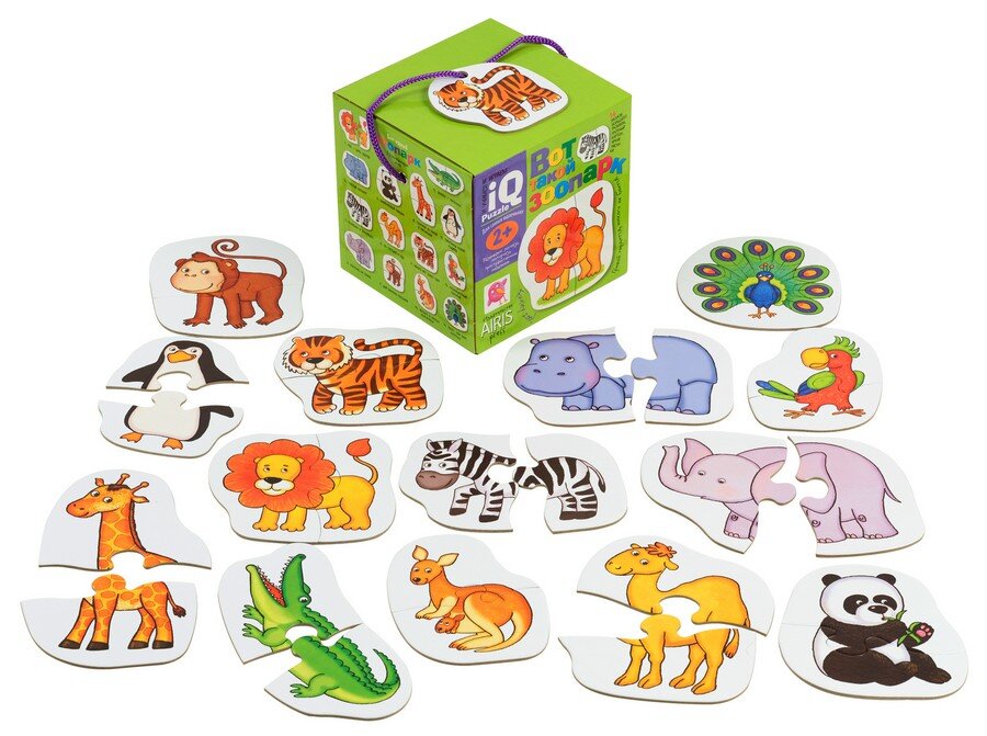 Для самых маленьких. 2+ Вот такой зоопарк. Пазлы. 