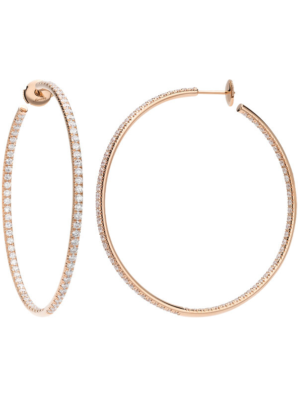 Серьги Mercury Classic из розового золота с бриллиантами 