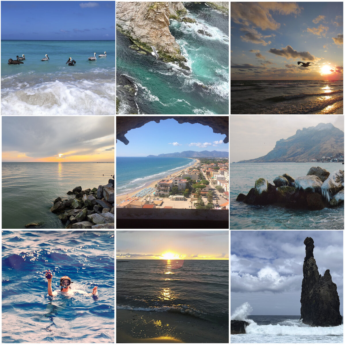 Спасибо всем, кто участвовал в прошлой Фотомагии - «Море волнуется раз!». Понятно, что в 9 квадратиков не вместить всё то морское настроение, которые вы создали в комментариях. Получилось очень красиво! ♥ 

Авторы этих кадров: 1 - Вероника С., 2 - Людмила Фришко, 3 - Почитаем, посмотрим, поохаем, 4 - Мастер House, 5 - Экскурсии без экскурсоводов, 6 - Татьяна Агеева, 7 - Елена Зареченская, 8 - Сказки и были деревни Мёдово, 9 - ник уволен.