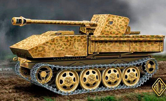 САУ 7,5cm Pak 40/4 auf gep. Selbstfahrlafette Raupenschlepper Ost