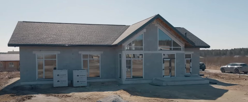 Готовый дом из газобетона