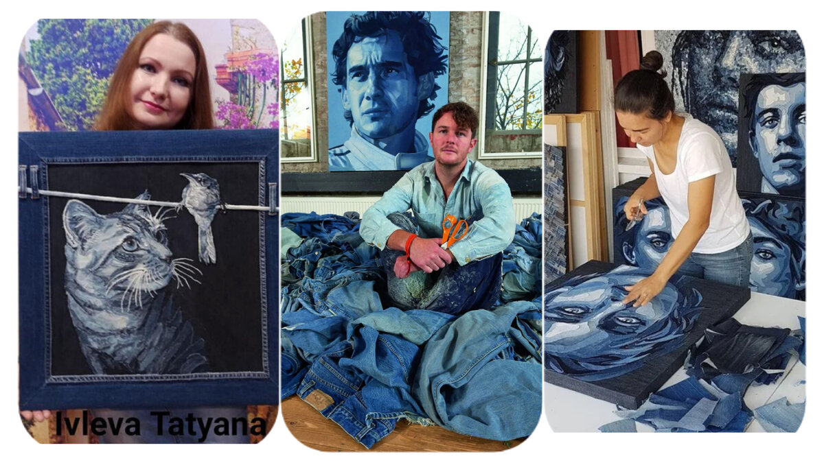 Painting Jeans with Acrylic Paints: DIYs в журнале Ярмарки Мастеров