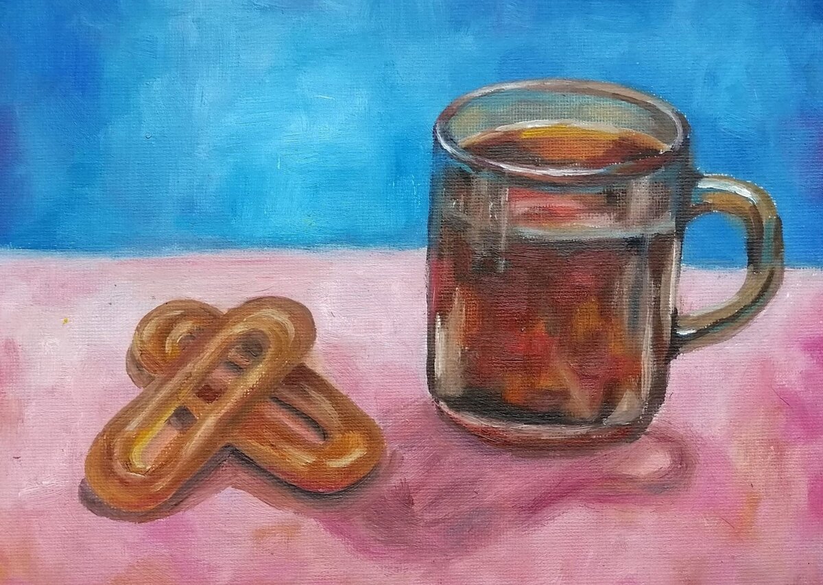 Фото автора. Этюд писала моя доченька)))
     