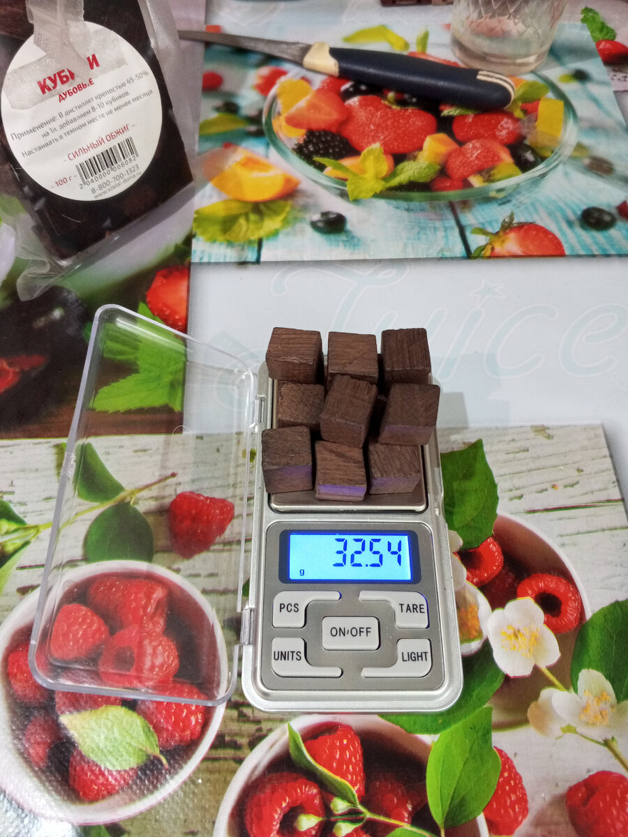 Кубики дубовые