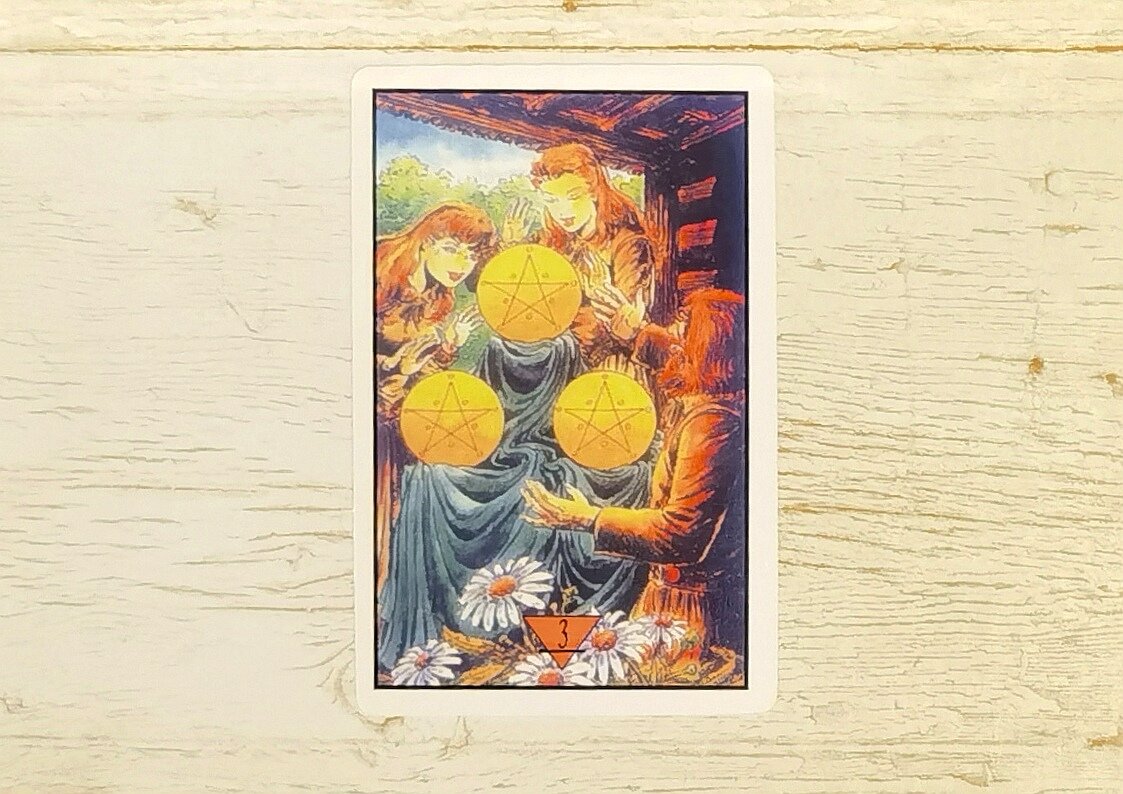 Аркан "3 Пентаклей". "Таро Зеркало судьбы".