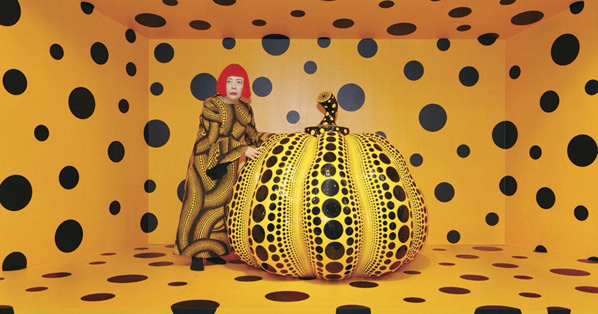 Яёи Кусама. «Кусама с тыквой» (артобъект, фото)