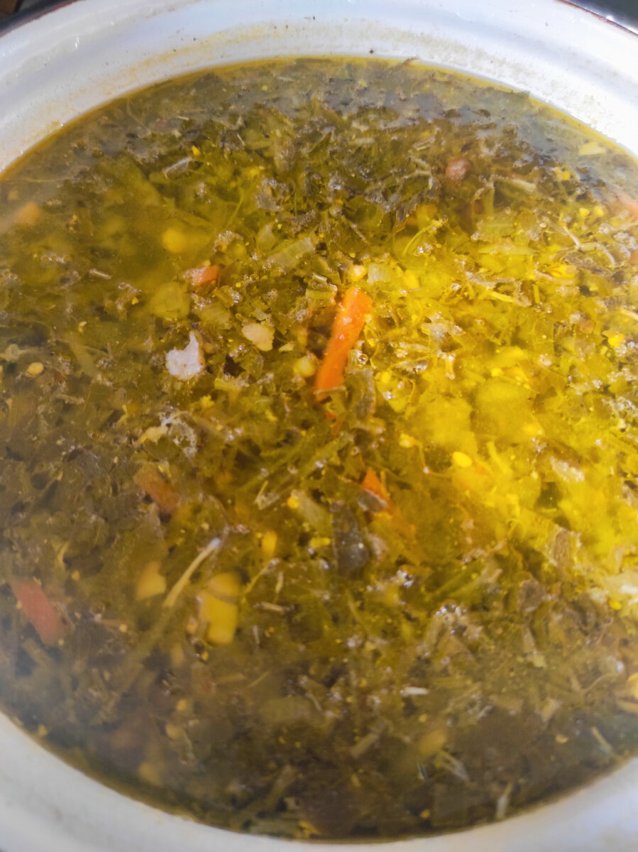 зелёный борщ