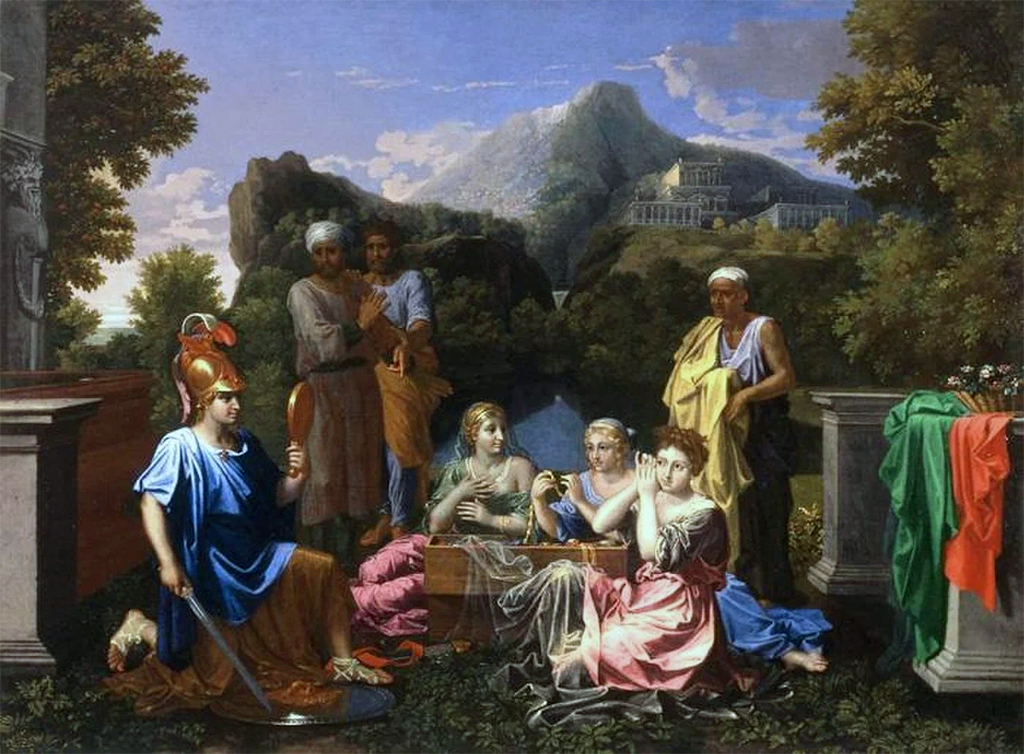 Николя Пуссен. Ахиллес на Скиросе, 1656