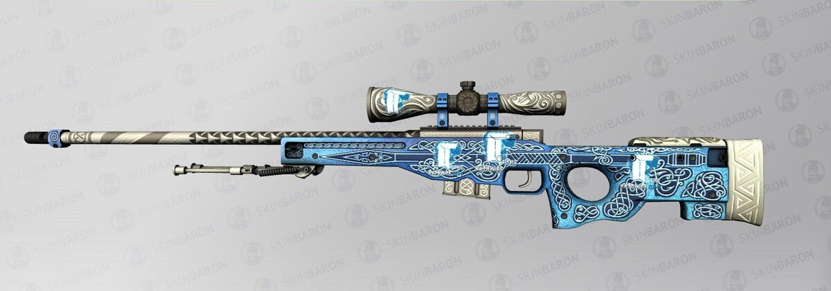     AWP | Гунгнир с четырьмя стикерами Titan
