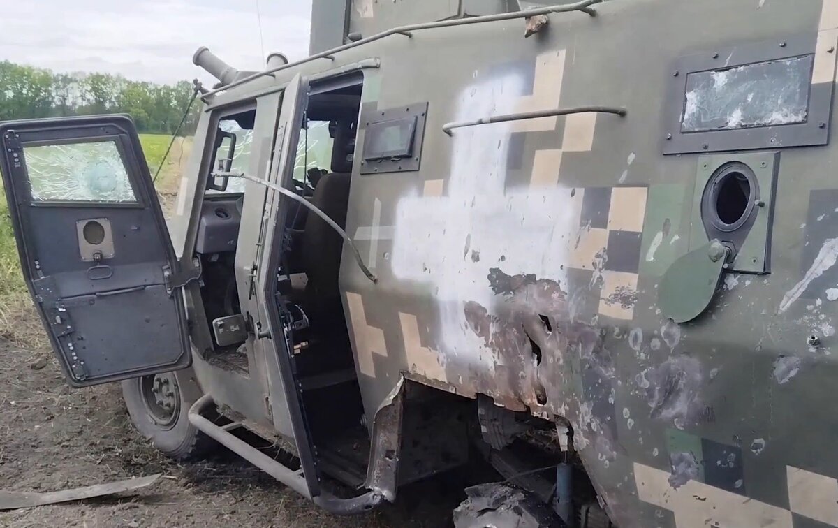    Брошенная техника ДРГ ВСУ в Грайворонском районе. Белгородская область Кадр из видео МО РФ