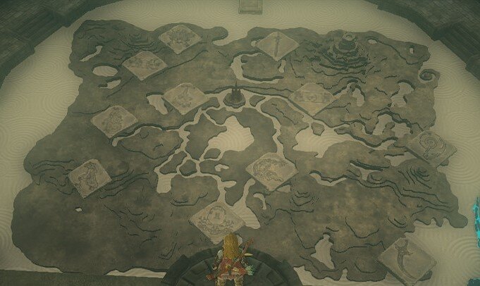 Карта примерных расположений слёз