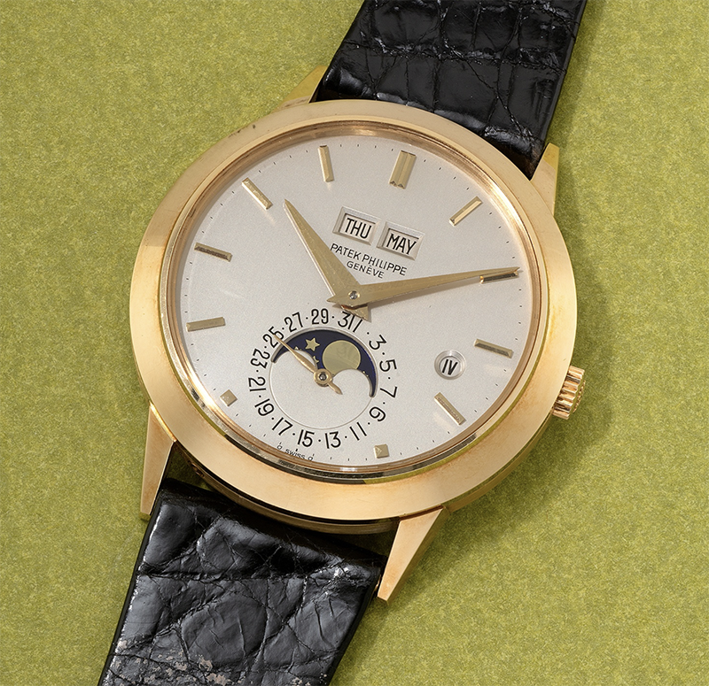 Часы Patek Philippe Ref. 3450 в 37,5 мм корпусе из желтого золота 