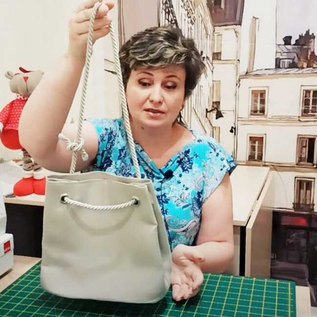 Как сшить модную сумку-мешок с круглым дном