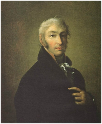 Джиованни Батиста Дамон-Ортолани. Портрет Николая Михайловича Карамзина. 1805 г. Государственный музей А.С. Пушкина.