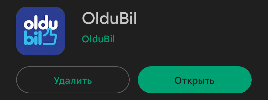 Турецкая карта oldubil