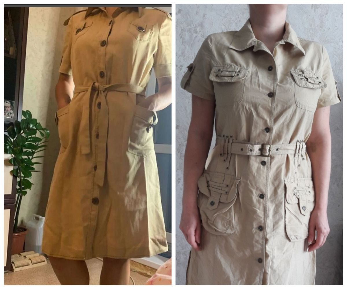Платье-сафари из 1980-х Источник фото: https://www.avito.ru