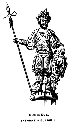 Деревянная фигурка XVIII в, изображающая Коринеуса