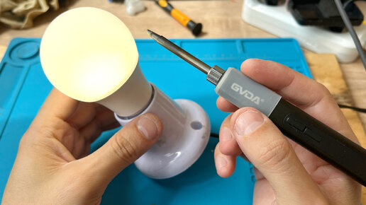 Меняю сгоревший светодиод в лампочке без паяльного фена и большого ...