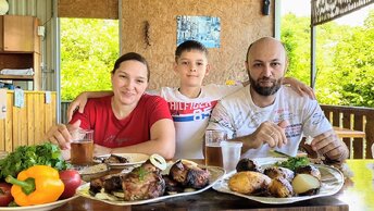 МУКБАНГ. Вот это был ДЕНЁК. Идеальные ХИНКАЛИ и вкусный Абхазский ЛИМОНАД.