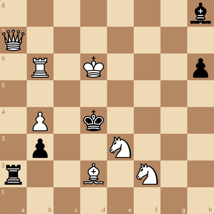 Белые матуют в 1 ход. Как ?