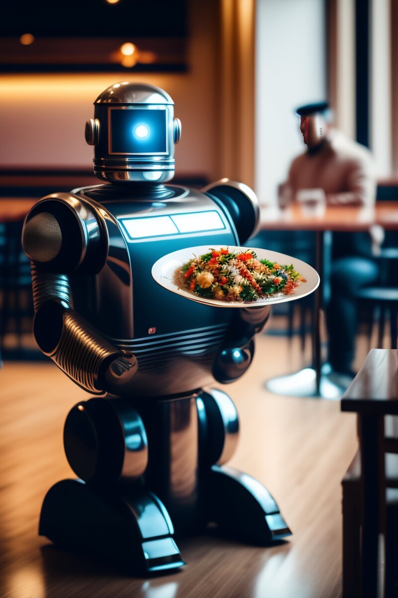 Робот с едой