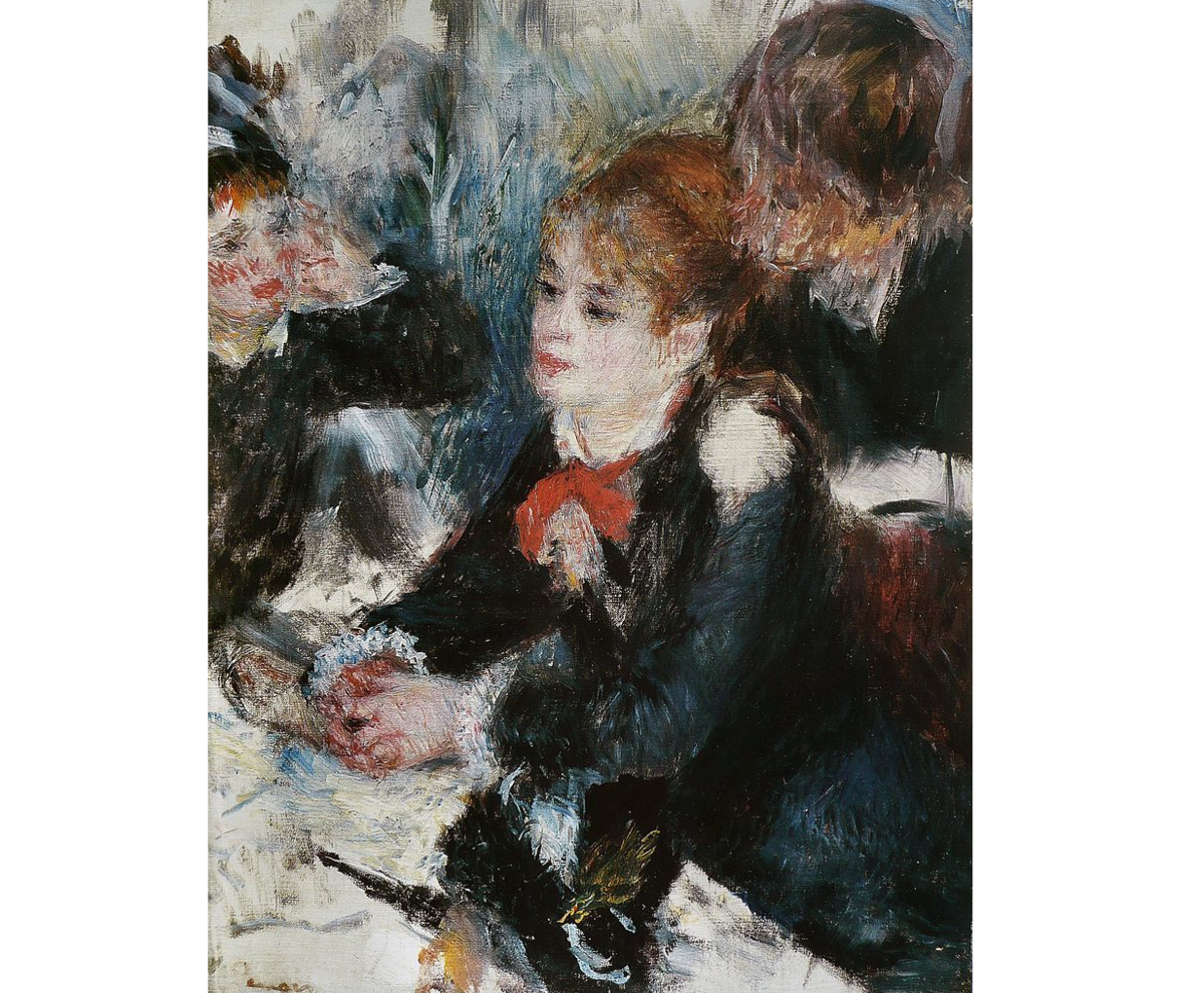 "У модистки", Пьер Огюст Ренуар, 1878. (с) из коллекции Художественного музея Фогга