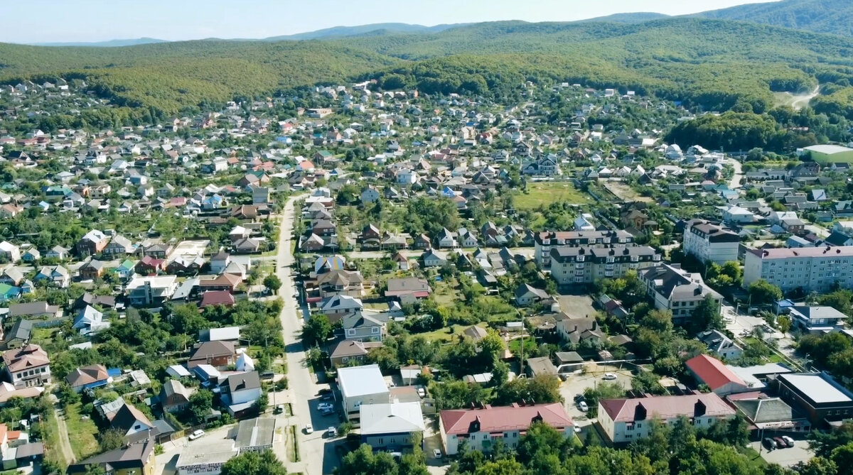 Горячий Ключ. Вид сверху