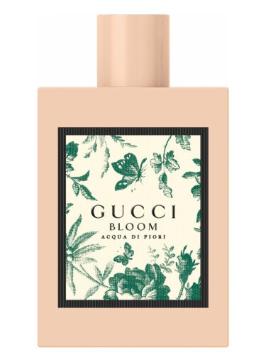 Gucci Bloom Acqua di Fiori Gucci — это аромат для женщин, он принадлежит к группе цветочные. Gucci Bloom Acqua di Fiori выпущен в 2018 году. Парфюмер: Alberto Morillas. Верхние ноты: Лист гальбанума, Лист черной смородины, Бергамот и Лимон; средние ноты: Жимолость, Тубероза, Жасмин, Ландыш и Фрезия; базовые ноты: Мускус, Iso E Super и Сандал.
