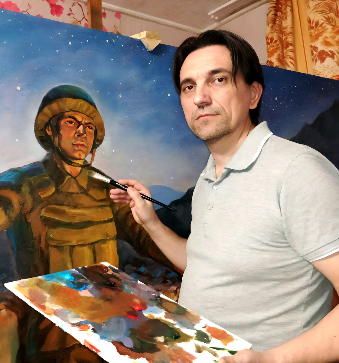 Художник П. Злобин. Фото: личный архив Павла Александровича.