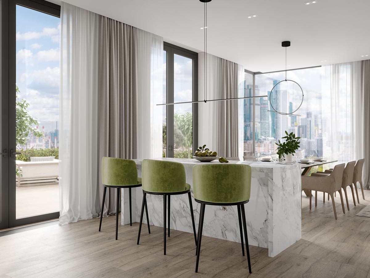 В проектах Level представлены любые планировки от комфортных студий до семейных пентхаусов с террасами. 