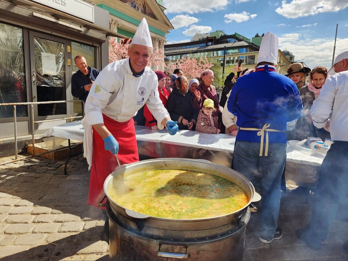 Процесс приготовления Суворовской каши