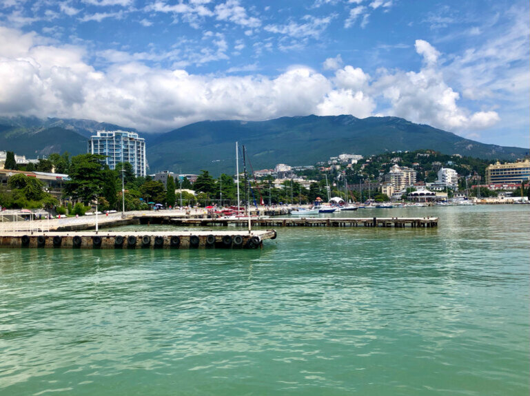 Пляж в санатории "Мисхор". Фото: yandex.ru/maps/ Leri Ben