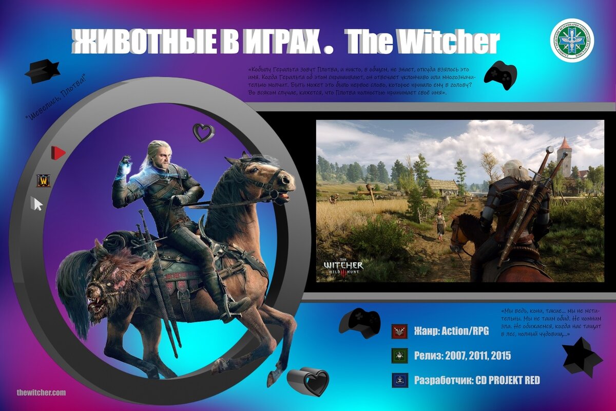 Животные в играх. The Witcher. Плотва | Главное управление ветеринарии УР |  Дзен