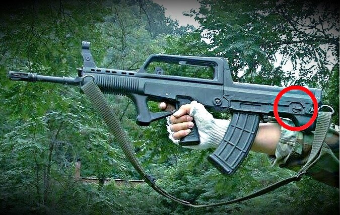 Расположение переключателя режимов стрельбы