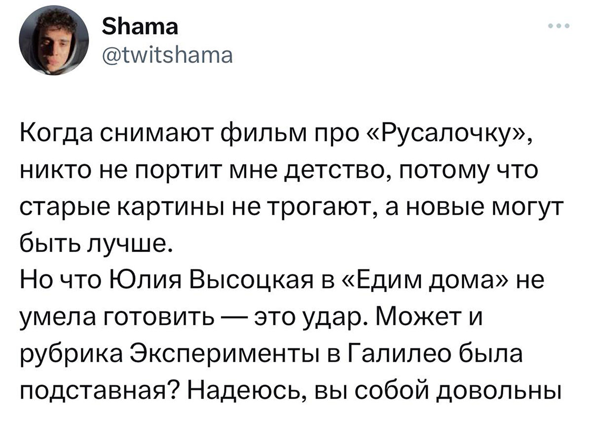 Право на подгоревшие сырники: чему мы можем поучиться у Юлии Высоцкой | НЭН  – Нет, это нормально | Дзен