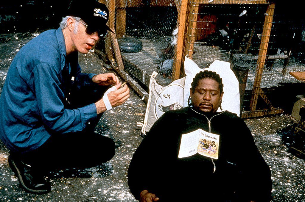 Джим Джармуш и Форест Уитакер на съемках фильма «Пёс-призрак: путь самурая». Фото: IMDb