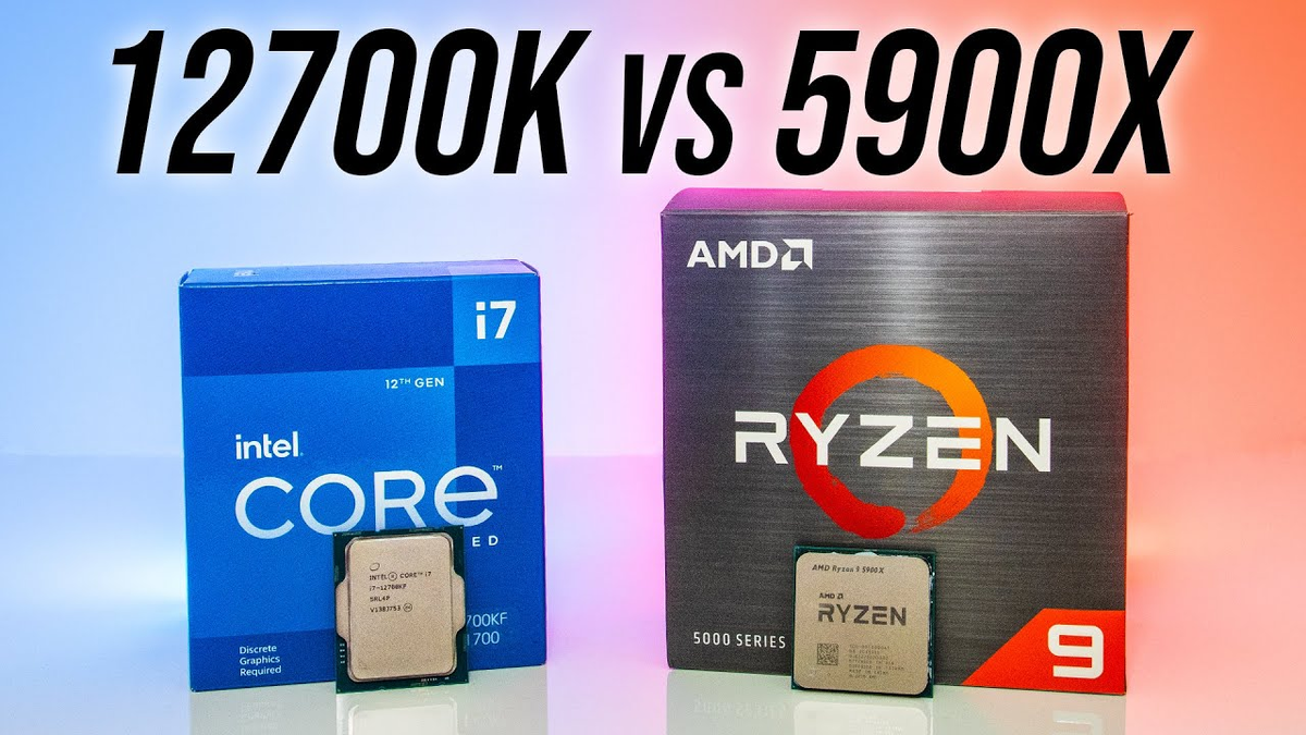 Ryzen 9 5900x vs i7-12700k