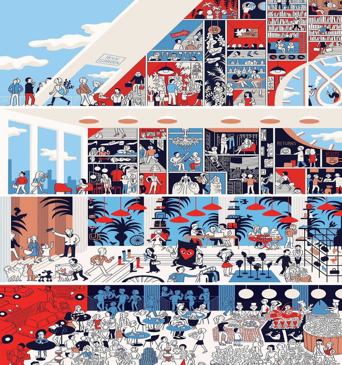 «Идеальный универмаг» Томи Ум, для журнала Monacle#62, April 2013