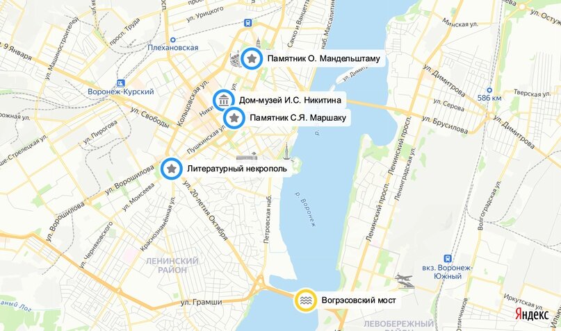 Как доехать до цирка воронеж. Воронеж левый берег карта. Воронеж левый берег Дельфин карта