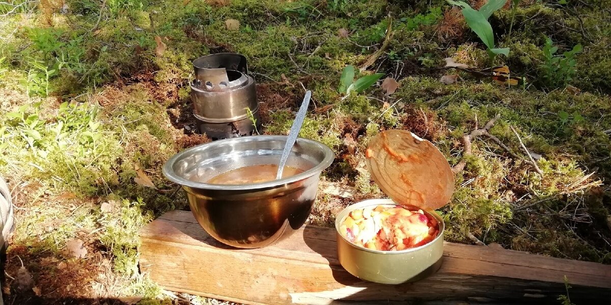 Соло-поход с приготовлением ужина