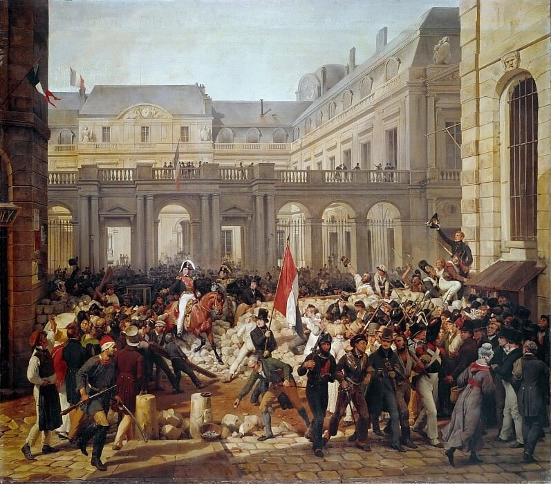 Революция франции. Французская революция 1830 г. Июльская революция 1830 года. Июльская революция во Франции. 1848 Год Франция дворец Луи Филиппа.