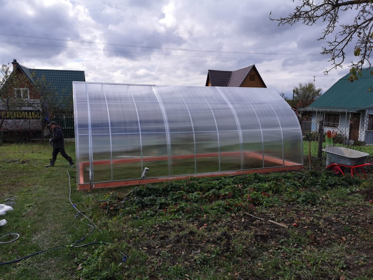 Теплица. Форма капля. 