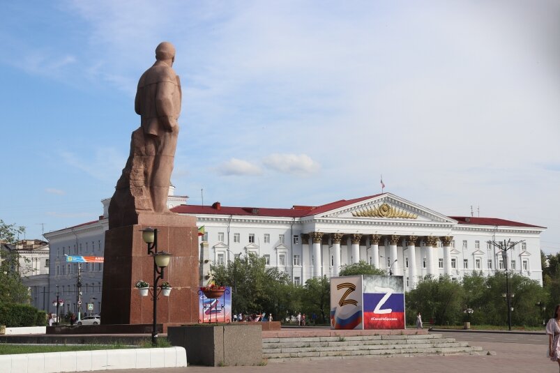 Чита, площадь Ленина. Фото: Анастасия Москалёва, ИА ChitaMedia