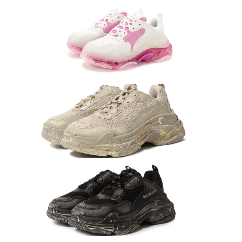 Комбинированные кроссовки Triple S