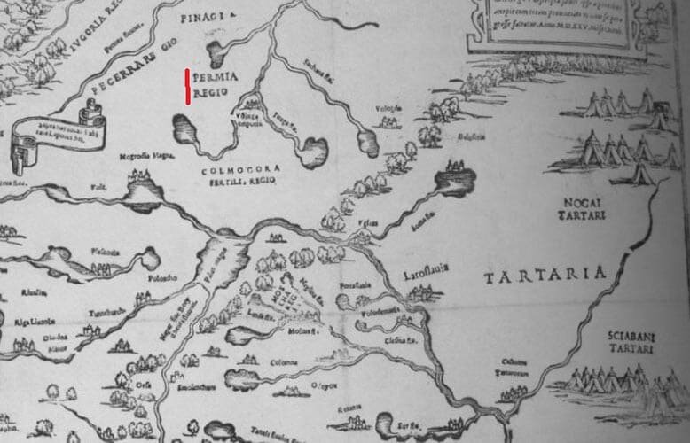 Карта Паоло Джовио, 1526 г.