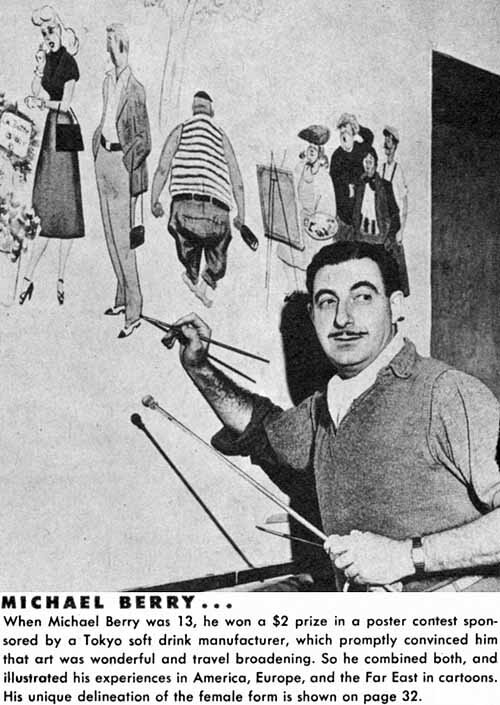 Популярный американский художник Майкл Берри за работой