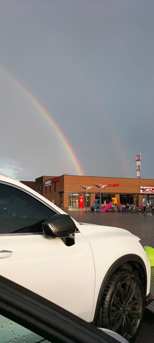 Радуга после дождя. Фото моё 