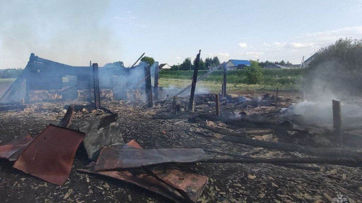 Дом сгорел из-за шалости ребенка в Алнашском районе Удмуртии | udm-info.ru  | Дзен