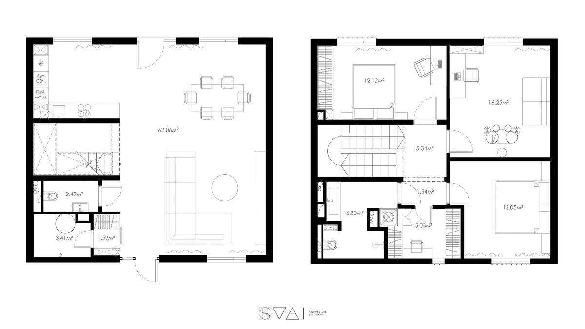 После перепланировки.
